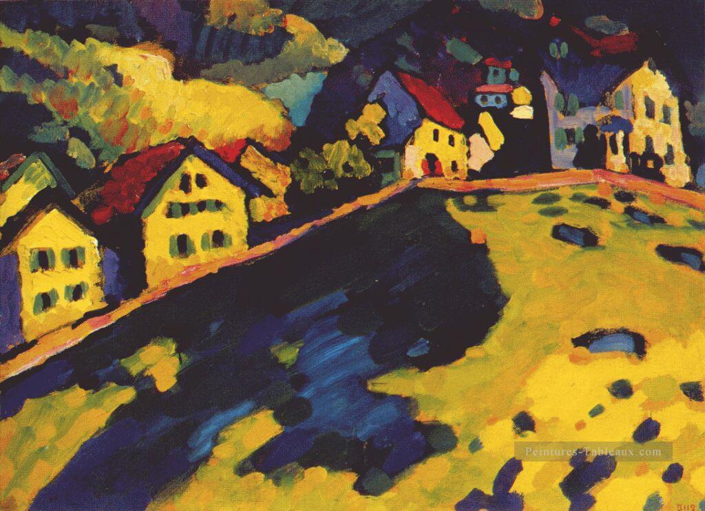 Maisons à Murnau Wassily Kandinsky Peintures à l'huile